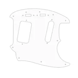 PICKGUARD FOR FENDER 90'S JAG-STANG WHITE