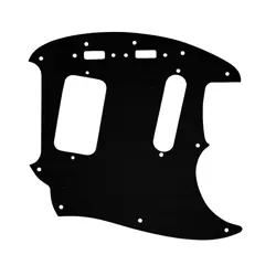 PICKGUARD FOR FENDER 90'S JAG-STANG FAUX BRUSHED BLACK