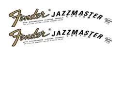 FENDER JAZZMASTER GUITAR HEADSTOCK DECAL WATERSLIDE INLAY LOGO 30