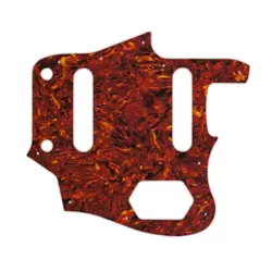 PICKGUARD FOR FENDER AMERICAN PROFESSIONAL JAGUAR NITRATE TORTOISE WHITE BACK