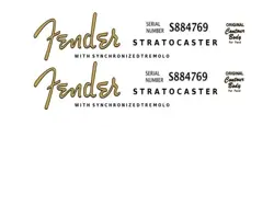 FENDER TELECASTER GUITAR HEADSTOCK DECAL WATERSLIDE INLAY LOGO 12