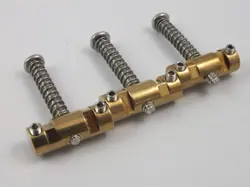 COMPENSATED BRASS BRIDGE SADDLES FOR FENDER TELECASTER TELE ELECTRIC GUITARS