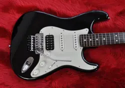 FENDER MADE IN JAPAN LIMITED STRATOCASTER WITH FLOYD ROSE BLACK SAFE DELIVERY FR