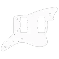 PICKGUARD FENDER AMERICAN PROFESSIONAL JAZZMASTER WHITE BLACK WHITE