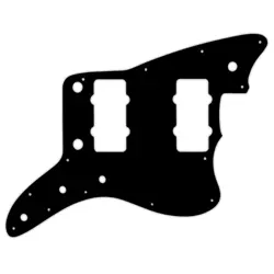 PICKGUARD FENDER AMERICAN PROFESSIONAL JAZZMASTER BLACK WHITE BLACK