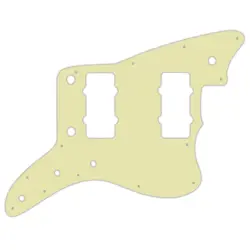 PICKGUARD FENDER AMERICAN PROFESSIONAL JAZZMASTER  MINT GREEN 3 PLY