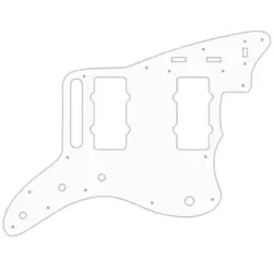 PICKGUARD FOR FENDER CLASSIC PLAYER JAZZMASTER SPECIAL WHITE BLACK WHITE