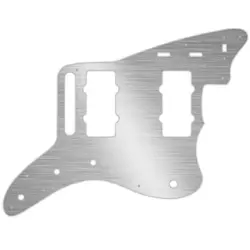 PICKGUARD FOR FENDER CLASSIC PLAYER JAZZMASTER SPECIAL FAUX BRUSHED SILVER