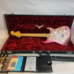 FENDER LIMITED EDITION 1968 PAISLEY STRATOCASTER AGED PINK 2005