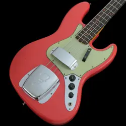 FENDER CUSTOM SHOP 1963 JAZZ BASS JOURNEYMAN RELIC AGED FIESTA RED [SN CZ572892]