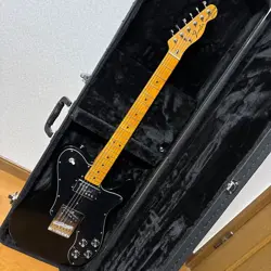 ELECTRIC GUITAR FENDER TELECASTER CUSTOM BLACK MADE IN MEXICO MZ8039675 & CASE