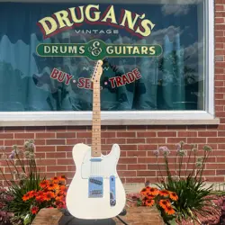 2015 FENDER STANDARD TELECASTER ELECTRIC GUITAR ARCTIC WHITE MIM