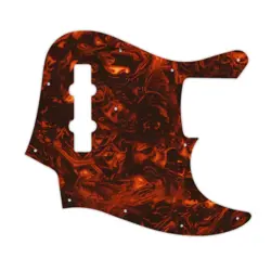 PICKGUARD FENDER 98-09 MADE IN JAPAN GEDDY LEE JAZZ BASS FAUX TORTOISE