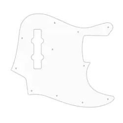 PICKGUARD FENDER 98-09 MADE IN JAPAN GEDDY LEE JAZZ BASS WHITE BLACK WHITE