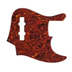 PICKGUARD FENDER 98-09 MADE IN JAPAN GEDDY LEE JAZZ BASS NITRATE TORTOISE WHITE