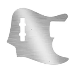 PICKGUARD FENDER 98-09 MADE IN JAPAN GEDDY LEE JAZZ BASS FAUX BRUSHED SILVER
