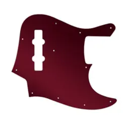 PICKGUARD FENDER 98-09 MADE IN JAPAN GEDDY LEE JAZZ BASS RED MIRROR
