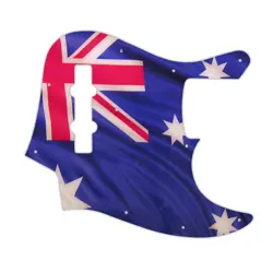 PICKGUARD FENDER 98-09 MADE IN JAPAN GEDDY LEE JAZZ BASS AUSSIE FLAG