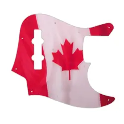 PICKGUARD FENDER 98-09 MADE IN JAPAN GEDDY LEE JAZZ BASS CANADIAN FLAG