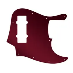 PICKGUARD FENDER 12-13 MADE IN CHINA 5 STR MODERN PLAYER JAZZ BASS RED MIRROR