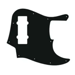 PICKGUARD FENDER 12-13 MADE IN CHINA 5 STR MODERN PLAYER JAZZ BASS BLACK ACRYLIC