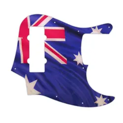 PICKGUARD FENDER 2014 MADE IN CHINA 4 STR MODERN PLAYER JAZZ BASS AUSSIE FLAG