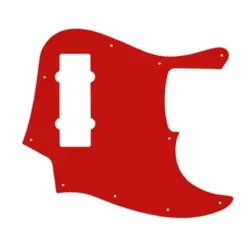 PICKGUARD FENDER 2014 MADE IN CHINA 4 STR MODERN PLAYER JAZZ BASS RED SOLID