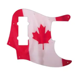 PICKGUARD FENDER 2014 MADE IN CHINA 4 STR MODERN PLAYER JAZZ BASS CANADIAN FLAG