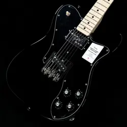FENDER MADE IN JAPAN TRADITIONAL 70S TELECASTER CUSTOM MAPLE BLACK WEIGHT: 3.48K