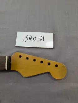 ALLPARTS LICENSED NECK FITS FENDER STRATOCASTER WITH AGED FINISH