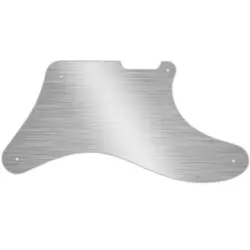 PICKGUARD FOR FENDER CABRONITA TELECASTER FAUX BRUSHED SILVER