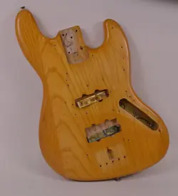 1974-1975 VINTAGE ORIGINAL FENDER JAZZ BASS 4-BOLT NATURAL ASH BODY 1970'S