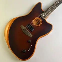 FENDER AMERICAN ACOUSTASONIC JAZZMASTER ALL-MAHOGANY BOURBON BURST SAFE DELIVERY