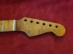FLAMED MAPLE STRAT STRATOCASTER GUITAR NECK 21 FRETS FITS FENDER / SQUIER