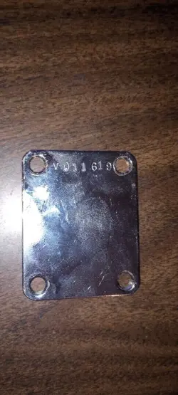 FENDER GUITAR  USA CHROME NECKPLATE