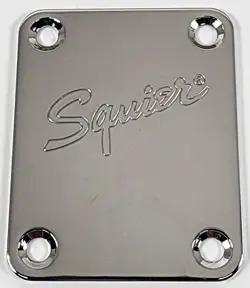 FENDER SQUIER STRATOCASTER NECK PLATE W/MOUNTING SCREWS #304