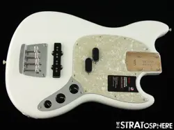 FENDER AMERICAN PERFORMER MUSTANG BASS LOADED BODY USA ARCTIC WHITE
