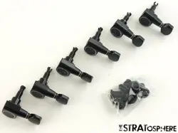FENDER SQUIER CONTEMPORARY ACTIVE STARCASTER BLACK TUNERS TUNING PEGS.