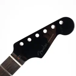 FENDER AMERICAN ULTRA STRATOCASTER NECK EBONY STRAT NECK BLACK HEADSTOCK
