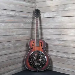 FENDER PR-180E RESONATOR GUITAR AS IS BROKEN TRUSS ROD