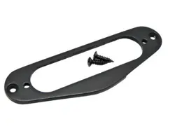 BLACK METAL NECK PICKUP RING FOR FENDER® STRATOCASTER STRAT SINGLE COIL PICKUPS