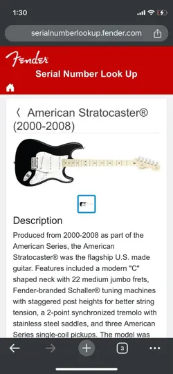 2006 AMERICAN FENDER