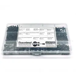 GUITAR SCREWS KIT, 304 STAINLESS STEEL, FITS FENDER & GIBSON PICKGUARDS