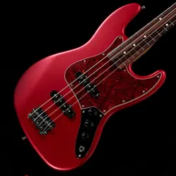 FENDER FSR HYBRID II JAZZ BASS SATIN CANDY APPLE RED MATCHING HEAD *NC229