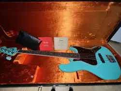 2023 FENDER AMERICAN VINTAGE II 1966 JAZZ BASS, SEAFOAM GREEN W/CASE