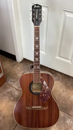 FENDER TIM ARMSTRONG HELLCAT ACOUSTIC-ELECTRIC GUITAR NATURAL.  READ DESCRIPTION