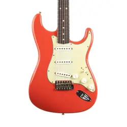 USED FENDER CUSTOM SHOP 1960 STRATOCASTER JOURNEYMAN AGED FIESTA RED 2023