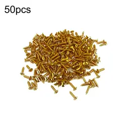 50PACK ELECTRIC GUITAR BASS PICKGUARD MOUNTING SCREWS FOR FENDER STRAT/TELE D