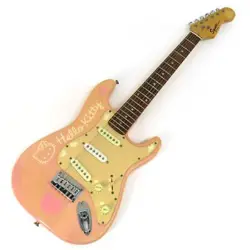 SQUIER BY FENDER HELLO KITTY MINI STRATOCASTER USED ELECTRIC GUITAR
