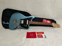 FENDER PLAYER JAGUAR ELECTRIC GUITAR TIDEPOOL PAU FERRO FINGERBOARD, USED